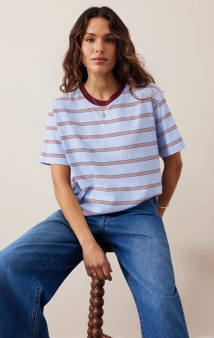 Ceres Life Stevie Slouchie tee China beach/Mulberry