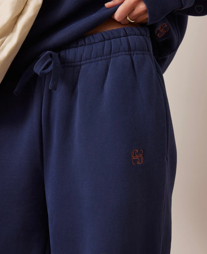 Ceres life Ivy wide leg trackpant navy