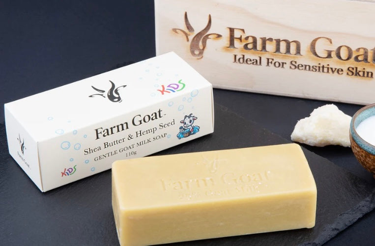 Farm Goat shea butter hemp and goats milk kids soap