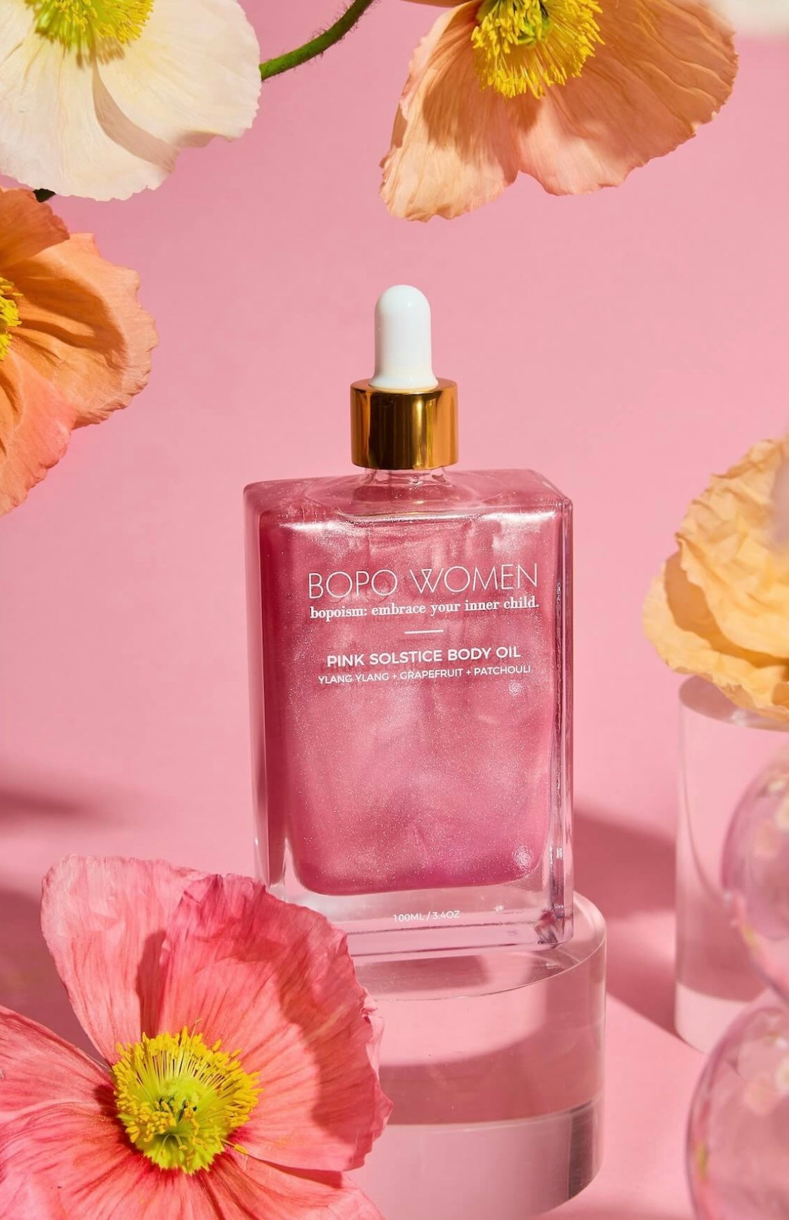Bopo Women Pink Solstice Body Oil
