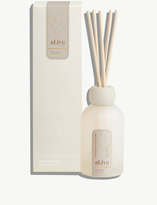 Al.ive Reed Diffuser Sea Cotton and Coconut