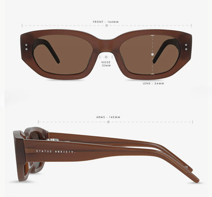 Status Anxiety Sunglasses Luna Brown