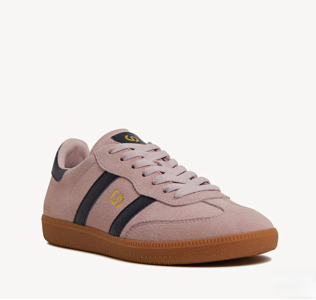 Goodsole 2001 Parallel pink suede/navy leather
