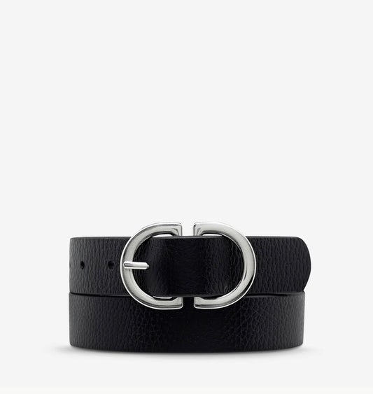Status Anxiety In Reverse Belt black/silver