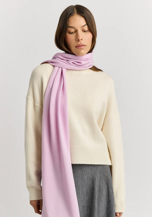 Toorallie Fine Merino Wool Scarf Powder Pink