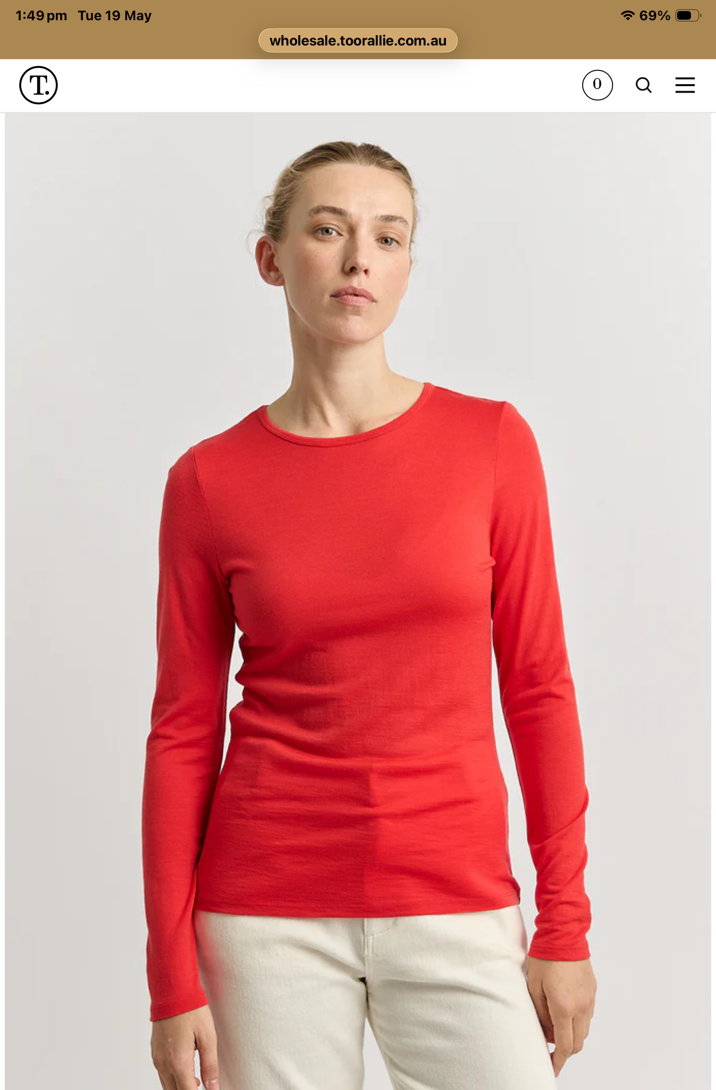 Toorallie long sleeve merino tee