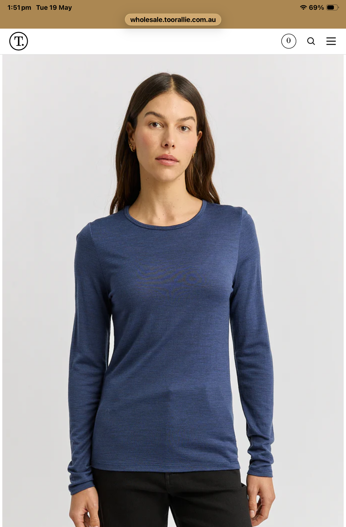 Toorallie long sleeve merino tee