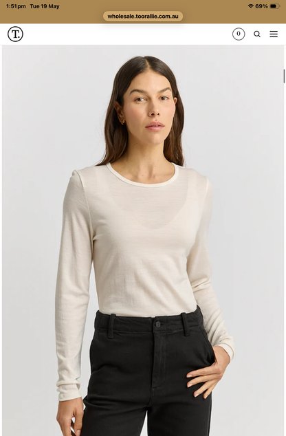 Toorallie long sleeve merino tee
