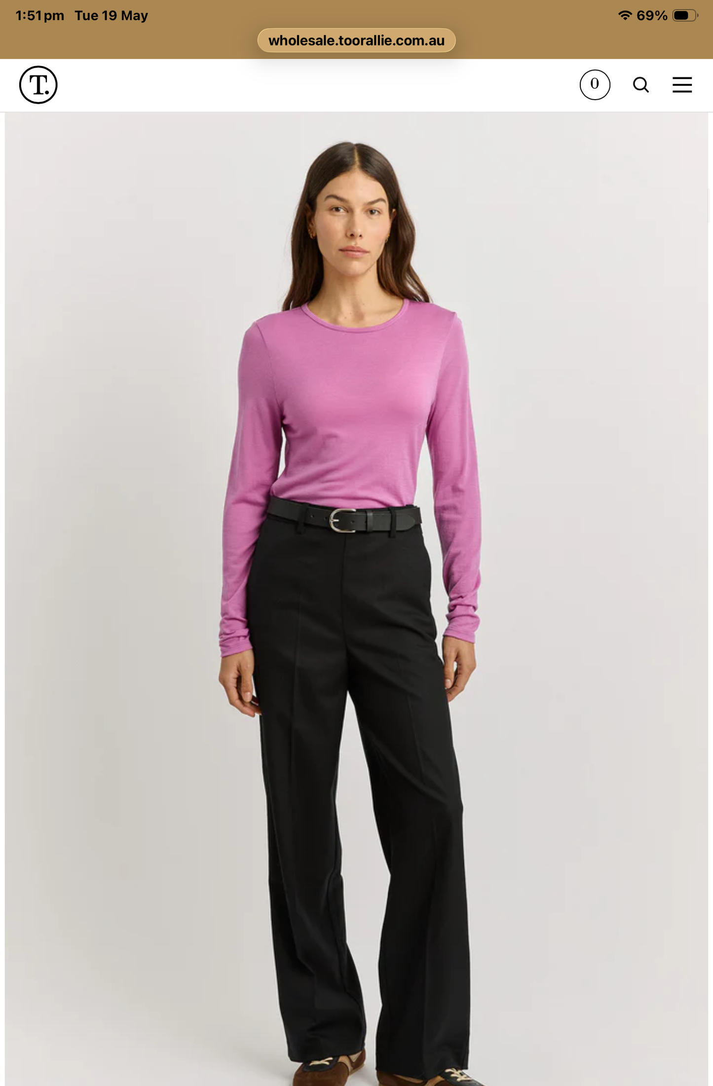 Toorallie long sleeve merino tee