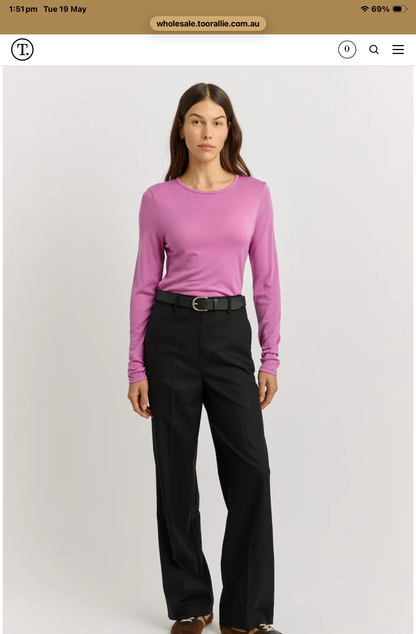 Toorallie long sleeve merino tee