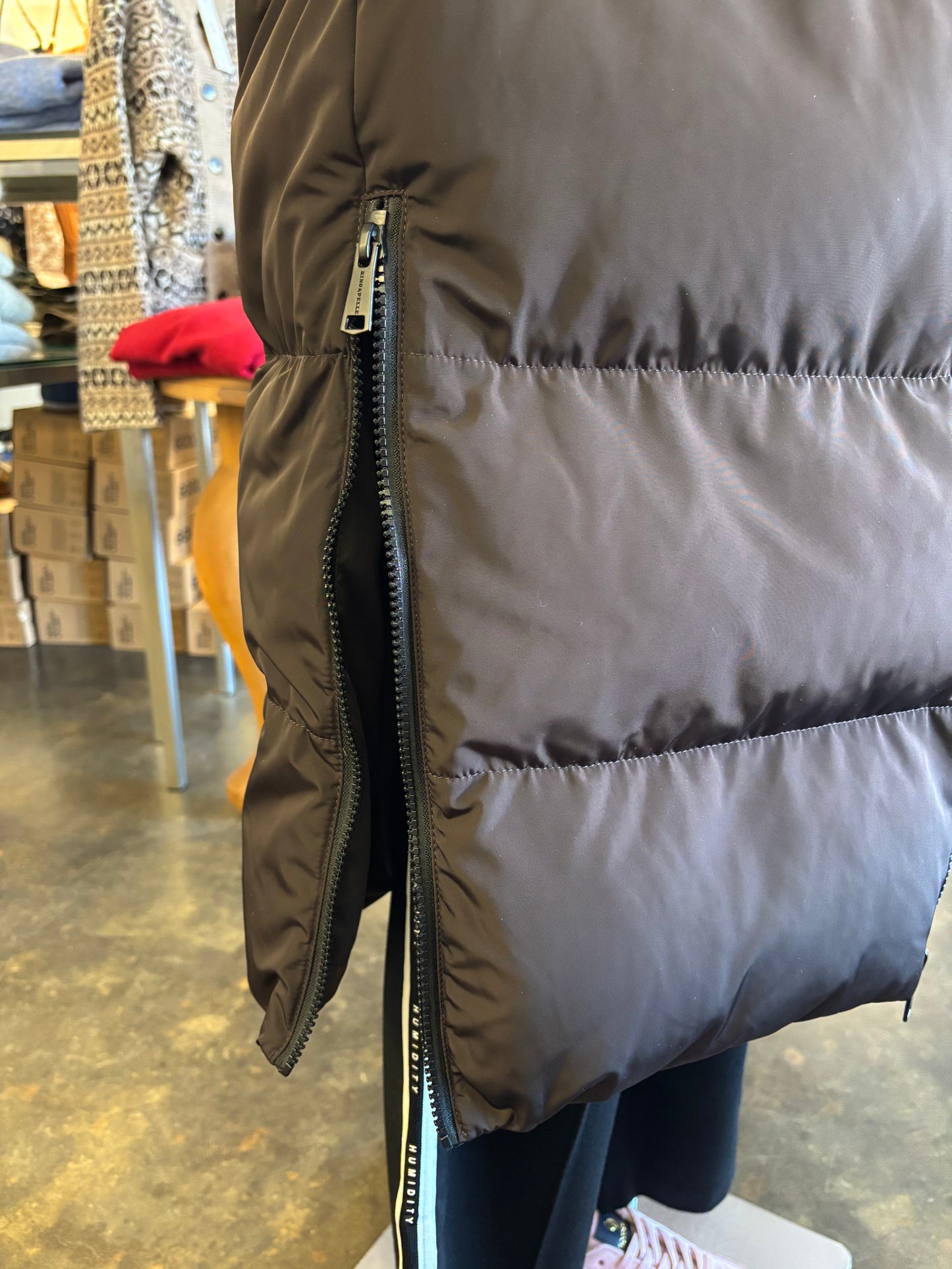 Ring & Pelle faux fur lined quilted coat