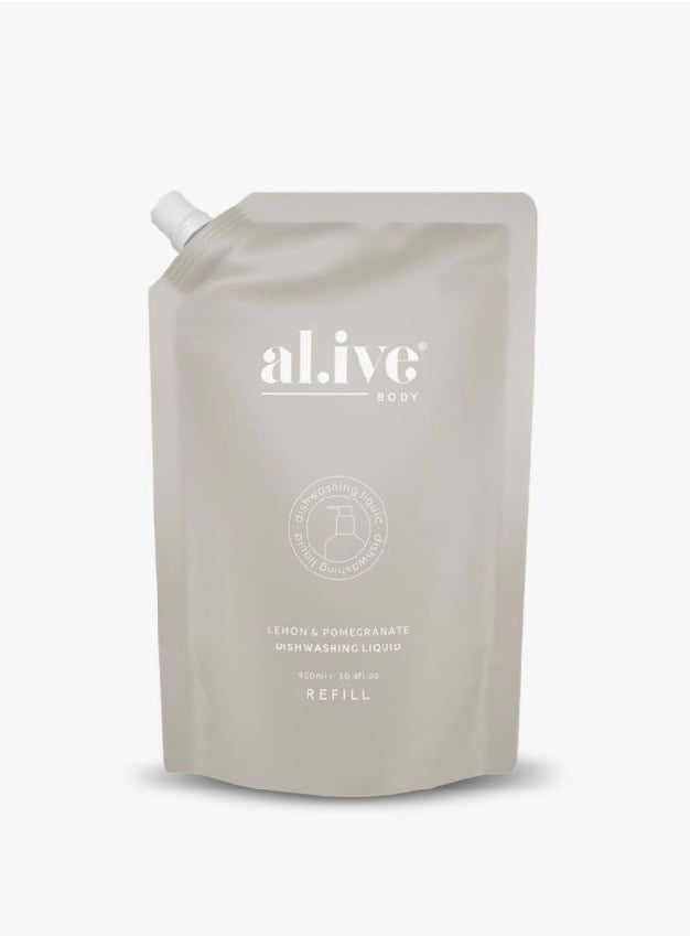 Al.ive Lemon & Pomegranate Dishwashing Liquid Refill