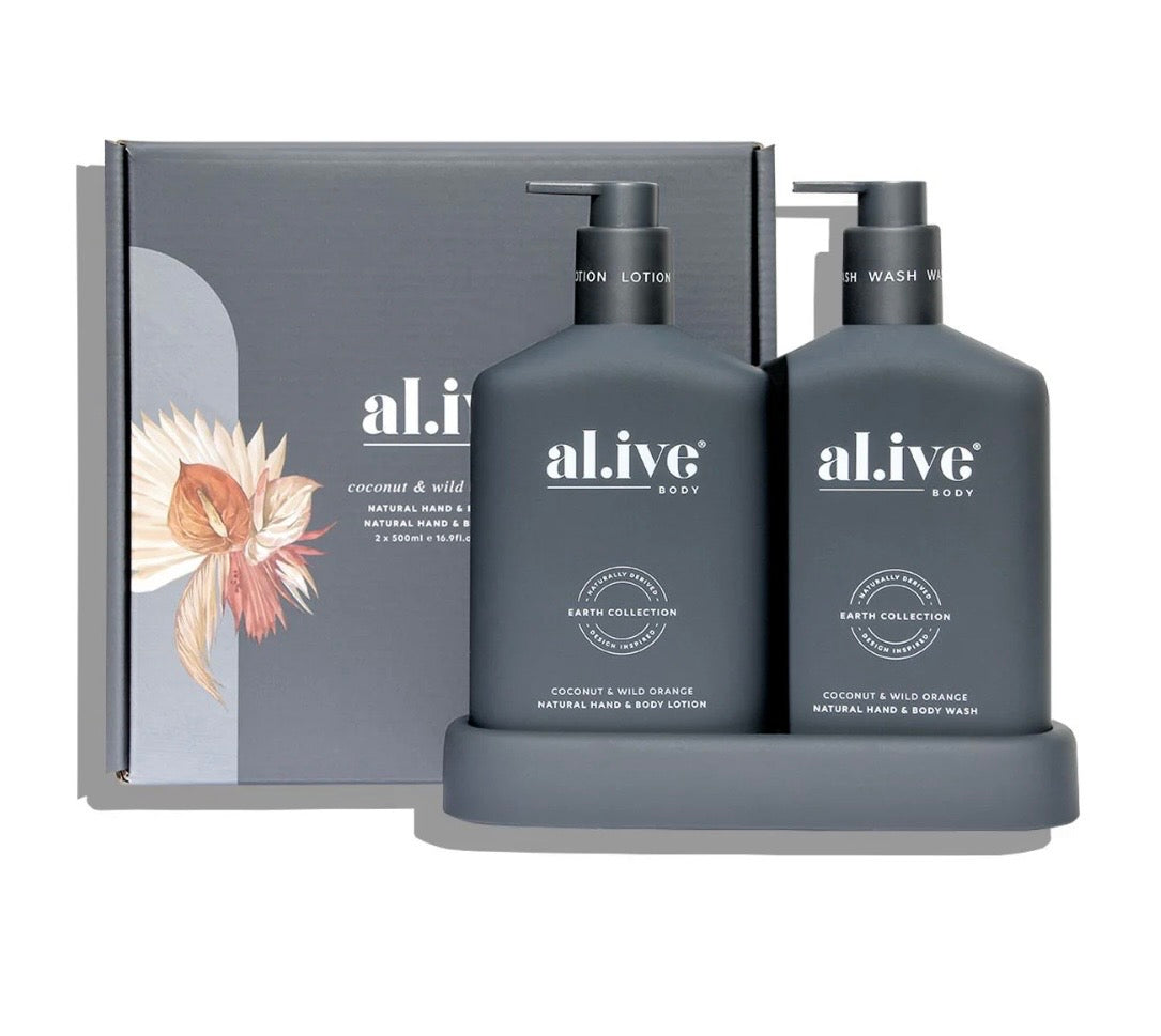 Al.ive Body Wash & Lotion Duo - Coconut & Wild Orange