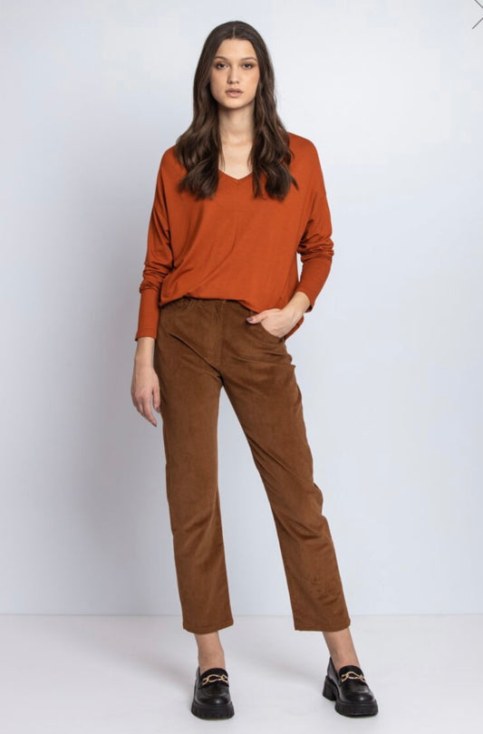Ivko Solid Corduroy Pants