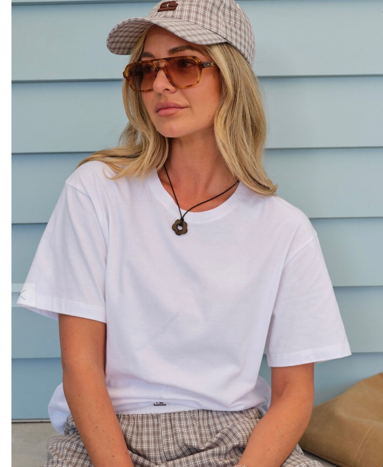 Stevie Slouchy Tee in White