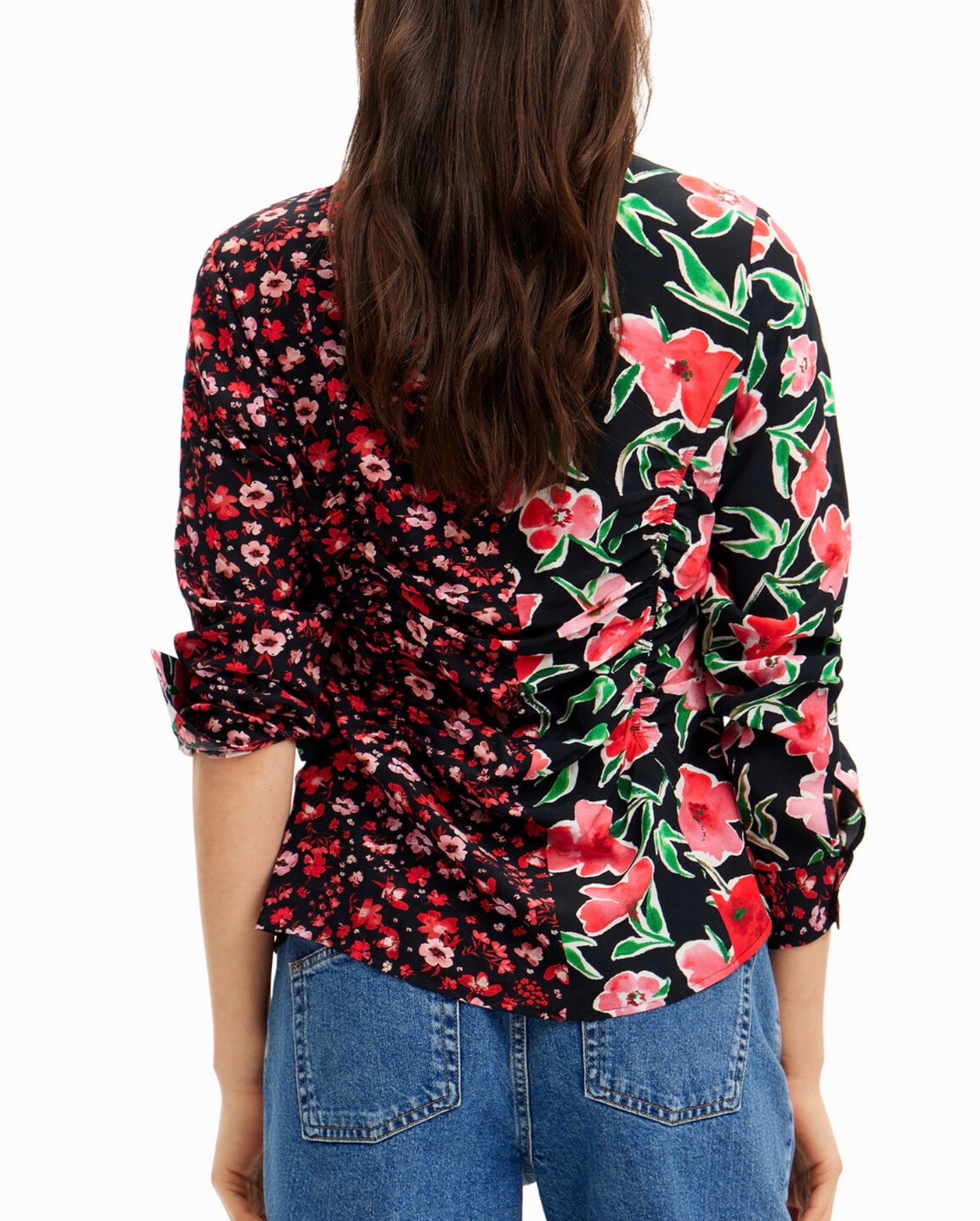 Floral Gathered Shirt