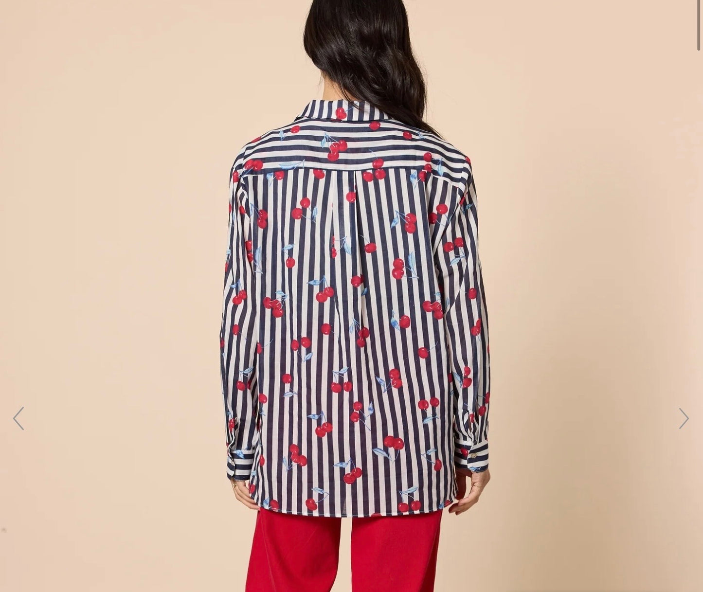 Cherry stripe shirt