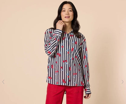 Cherry stripe shirt