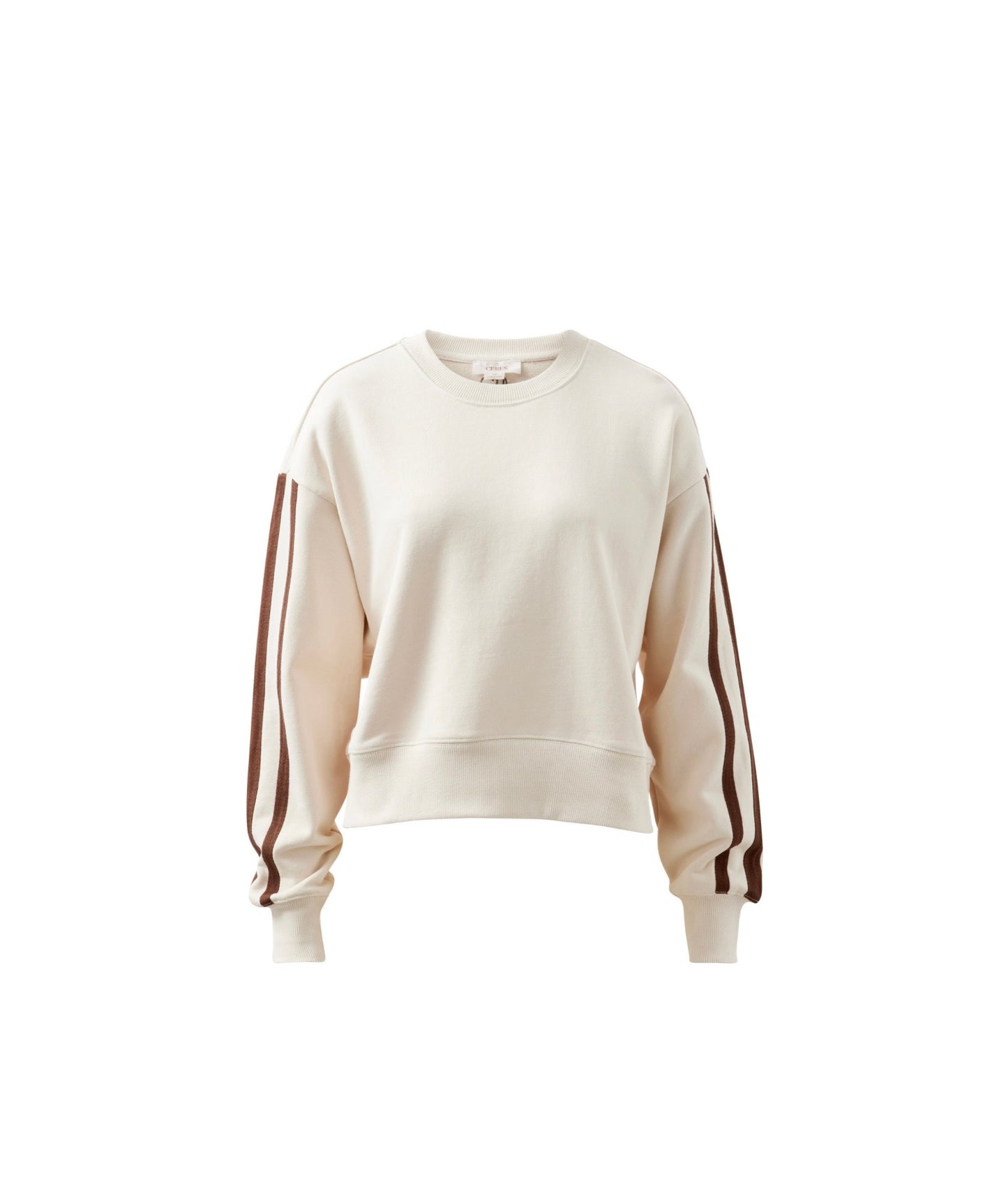 Sasha Sporty Slouchy Crew Side Stripe