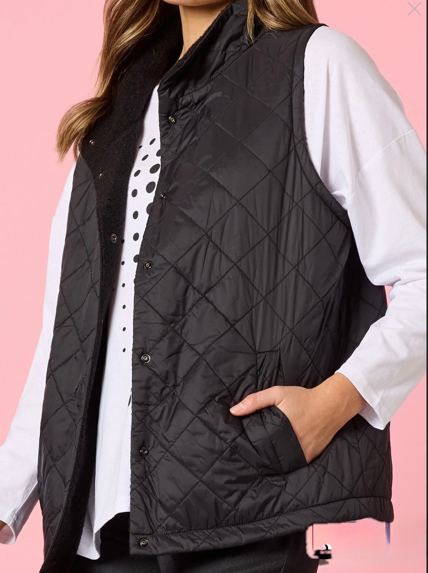 St Moritz reversible vest