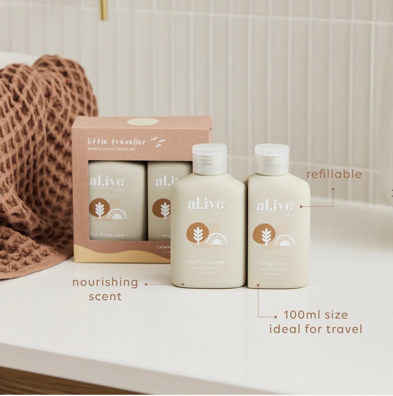 Little Traveller baby wash and lotion set