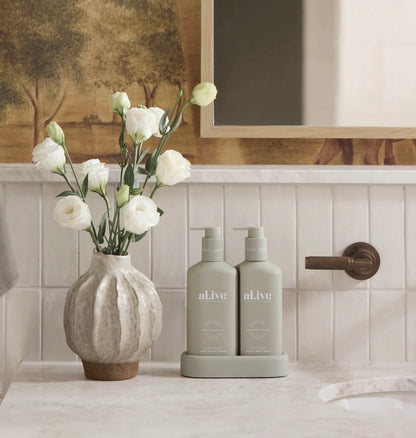 Compact Bathroom Duo Wash and lotion