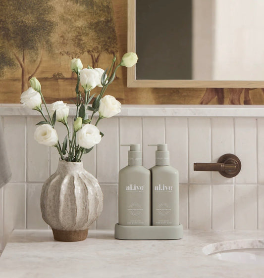 Compact Bathroom Duo Wash and lotion