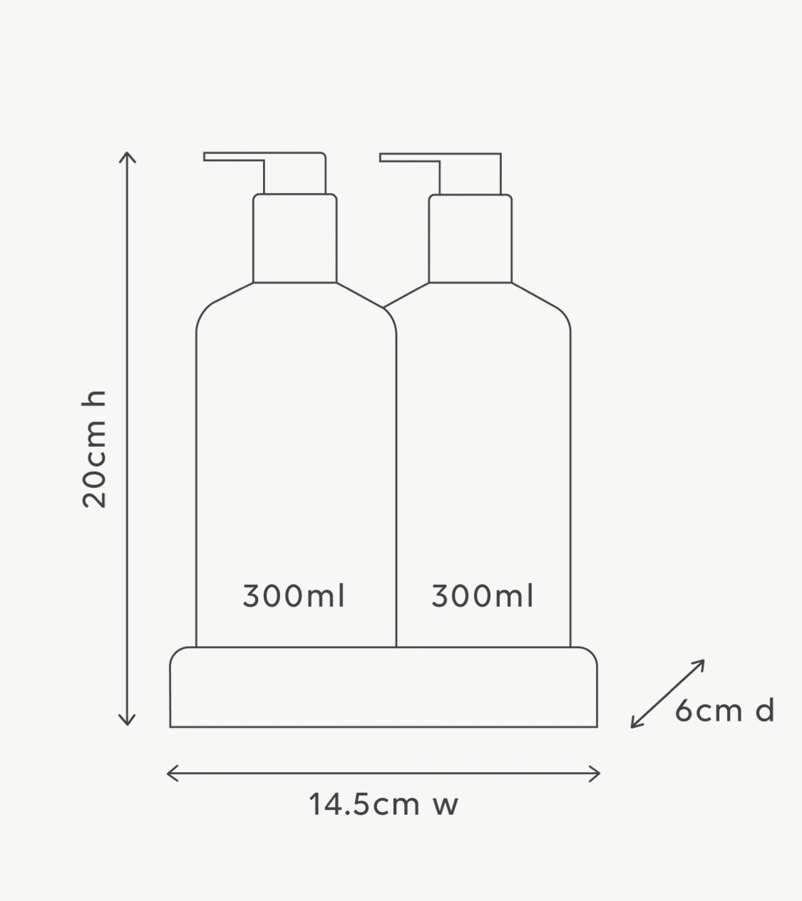 Compact Bathroom Duo Wash and lotion