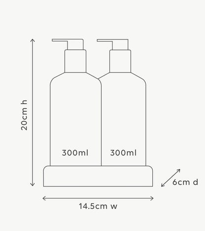 Compact Bathroom Duo Wash and lotion