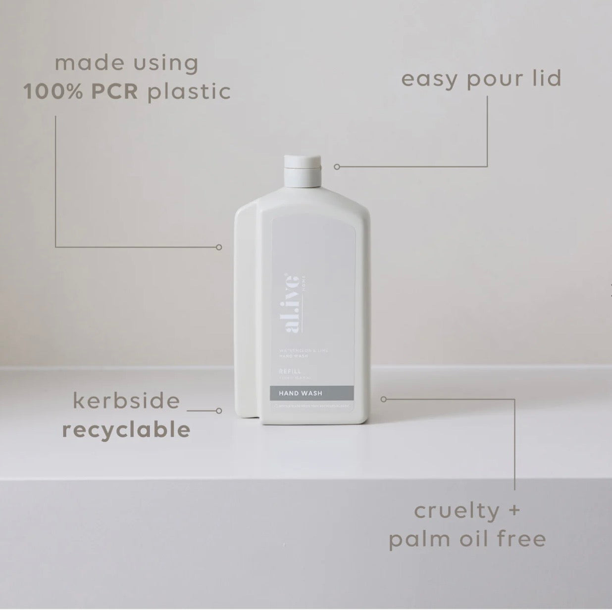 Refill kitchen hand wash watermelon and lime