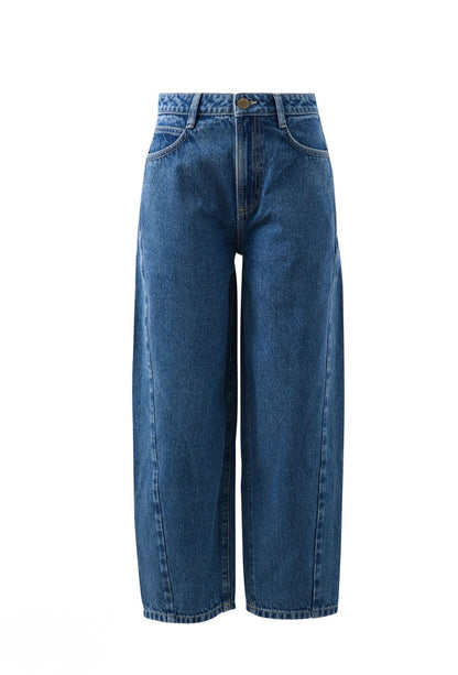 Leah tapered barrel leg jean