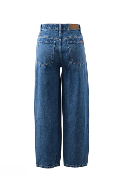 Leah tapered barrel leg jean