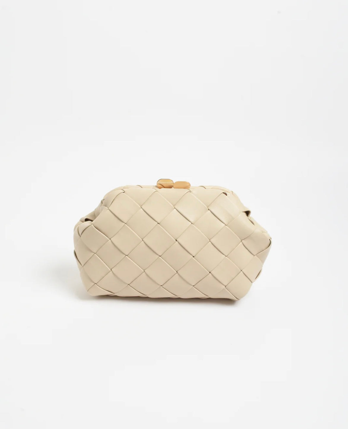 Amelie weave clutch bag