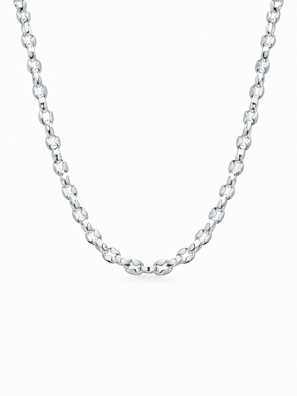 Vantage Rope Sterling Silver Plated Necklace